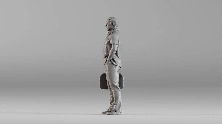 MM1352 Casual Man with Travel Bag