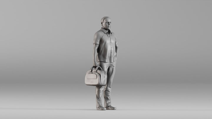 MM1352 Casual Man with Travel Bag