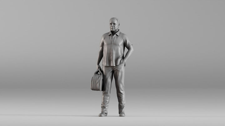 MM1352 Casual Man with Travel Bag