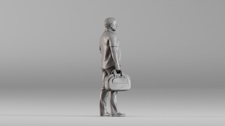 MM1352 Casual Man with Travel Bag