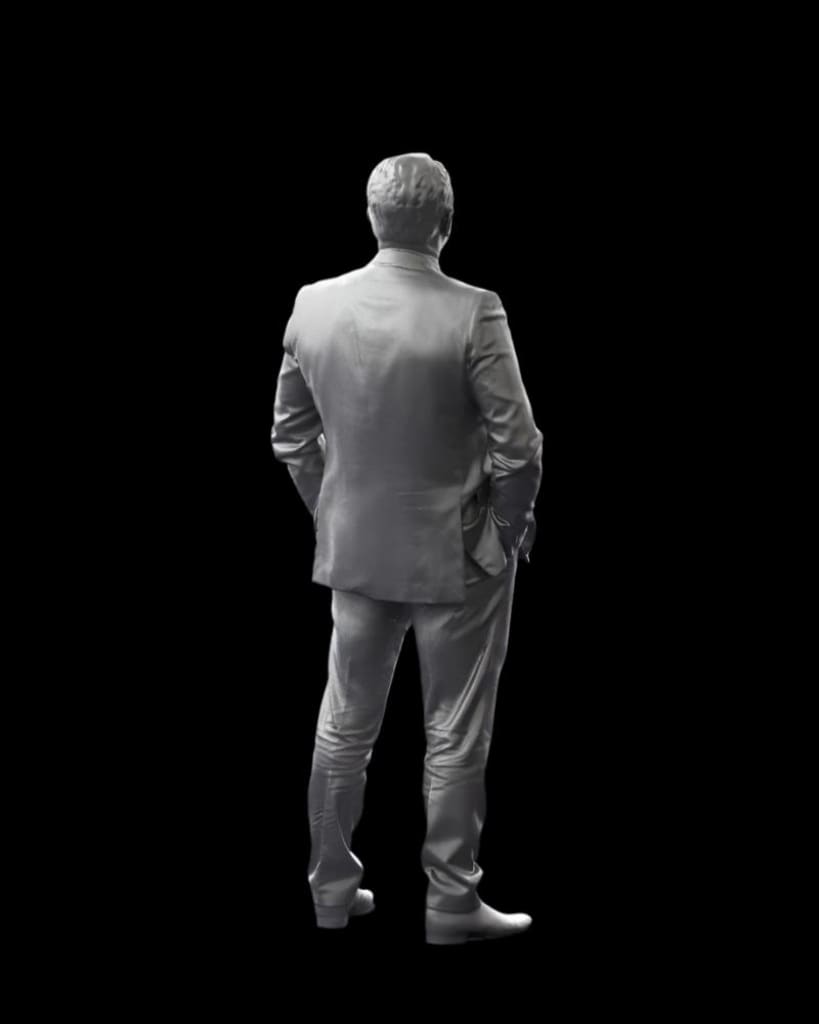 S3Ds0097 Male Wearing Suit Figure