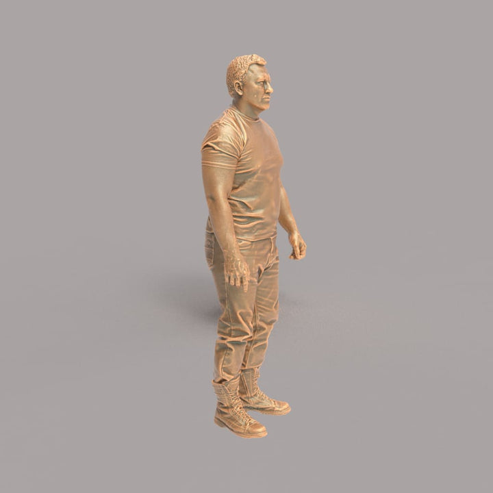 132s-0102 Male Farmer Figure
