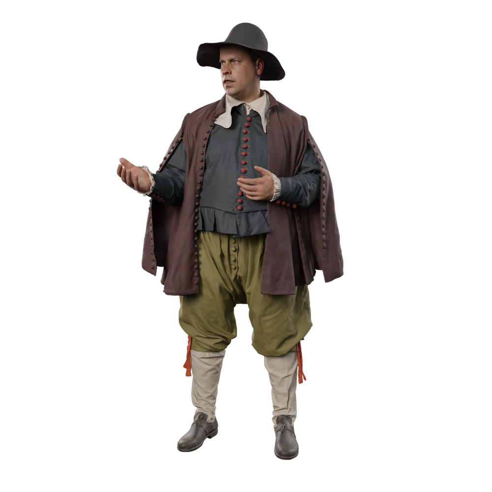 132s-0118 Medieval Male Figure