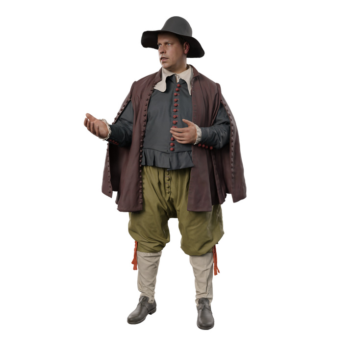 132s-0118 Medieval Male Figure