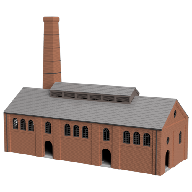 HM506A – Gas Works Retort House N Scale