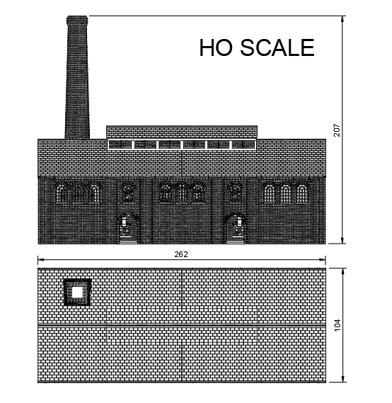 HM506A – Gas Works Retort House N Scale
