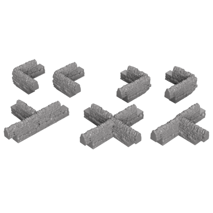 GO303B – Stone Wall Corners TT120/3mm Scale