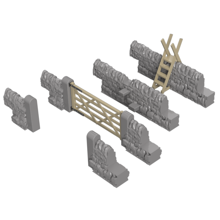 GO303C – Stone Wall Gates & Stiles TT120/3mm Scale