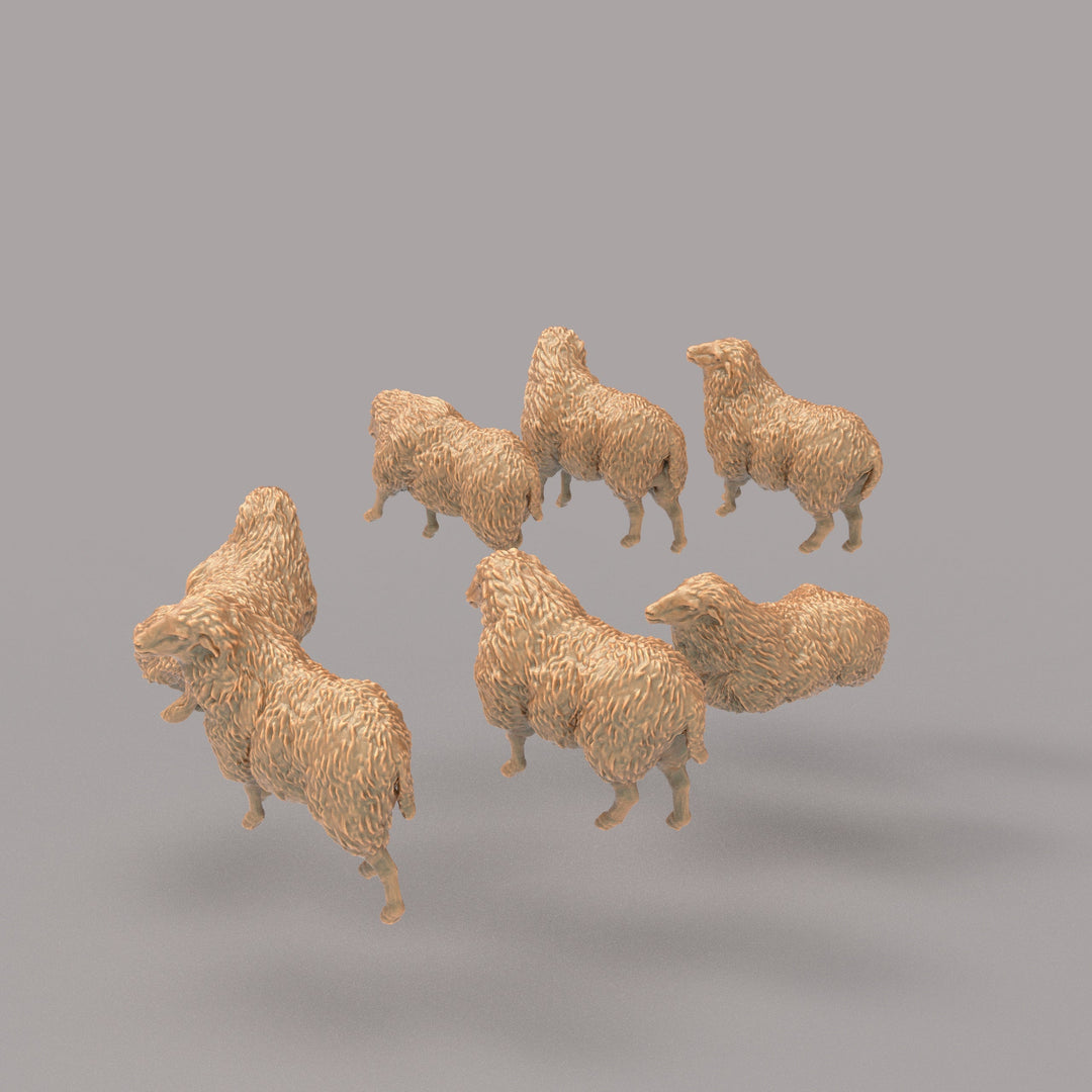 ADM2050 Small Flock of Sheep x 7