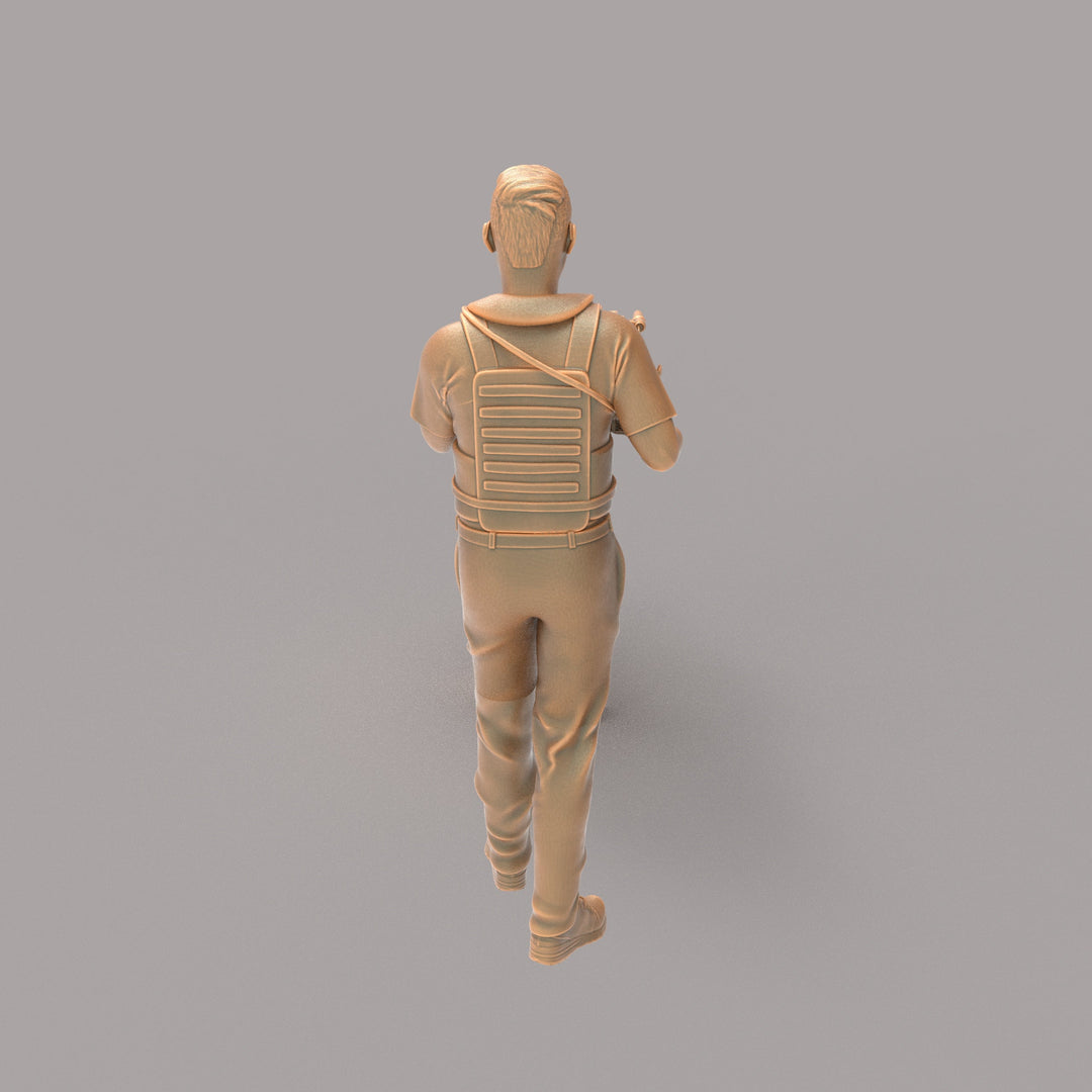 MM486 War Camera Man in Body Armor