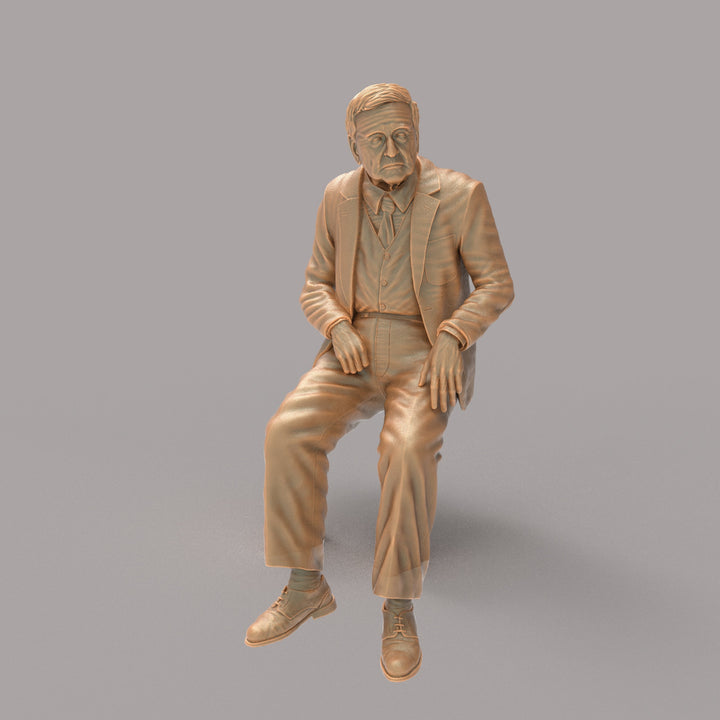 MM1212 Old man sitting in a wheel chair