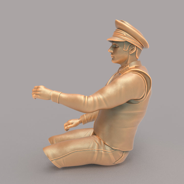 MM173P Male Traffic Police Driver Legs Cut