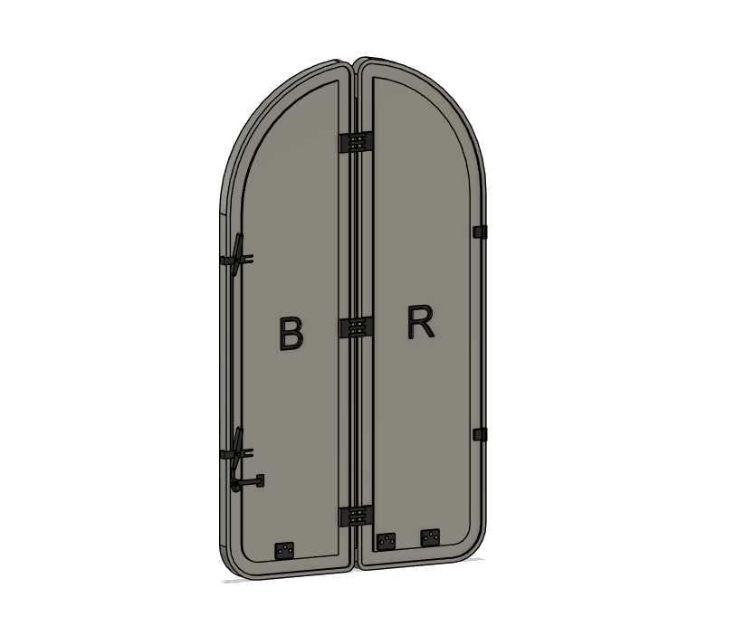 PJD103 Model Railway MK1 Coach End Door Blanks BR x 2