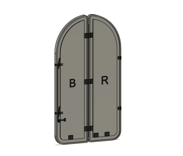 PJD103 Model Railway MK1 Coach End Door Blanks BR x 2
