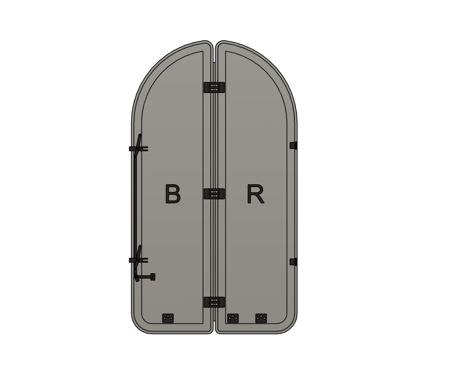 PJD103 Model Railway MK1 Coach End Door Blanks BR x 2