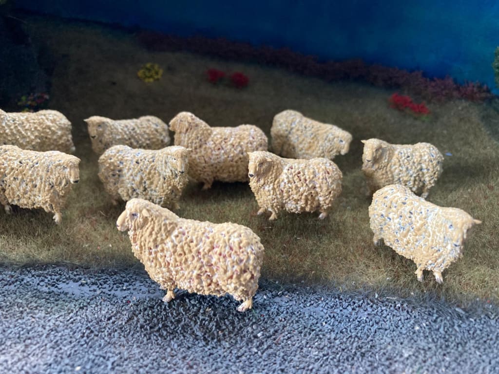 ADM1016 Devon and Cornwall Longwool Sheep and Ram Set Animal