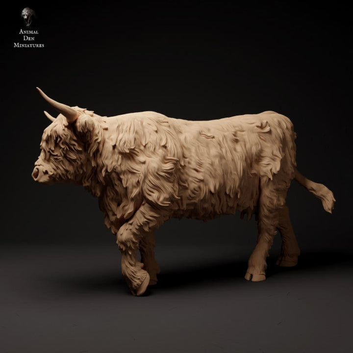 Adm1502 Highland Cow Walking X 2 Animal