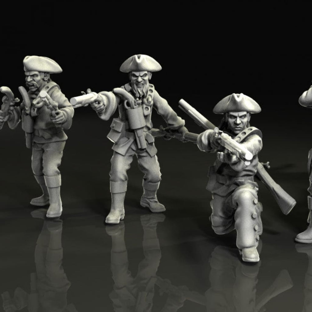 BCM007 1750 Colonial militas 28mm Figure