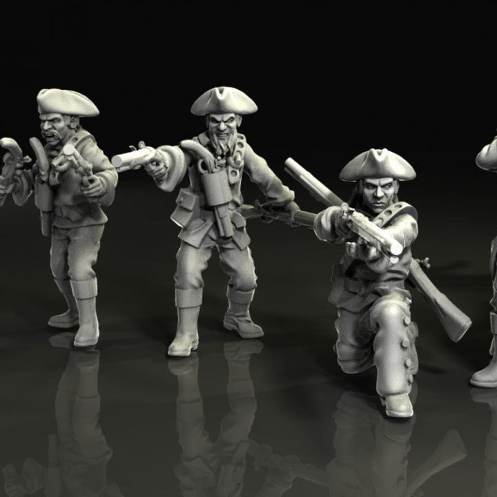 BCM007 1750 Colonial militas 28mm Figure