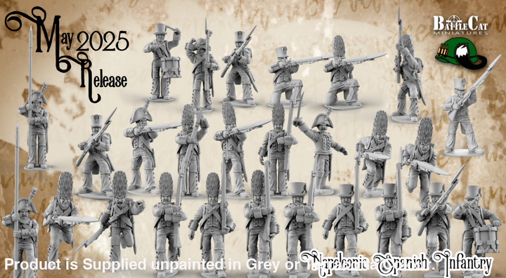 BCM013 Napoleonic Spanish Infantry Figure