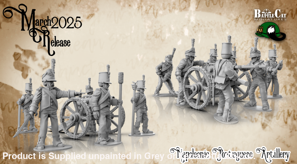 BCM020 Napoleonic Portuguese Artillery 28mm Figure