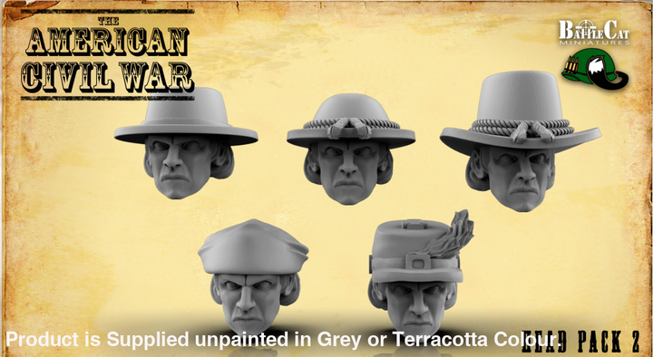 BCM034 ACW Head Pack 2 28mm Figure