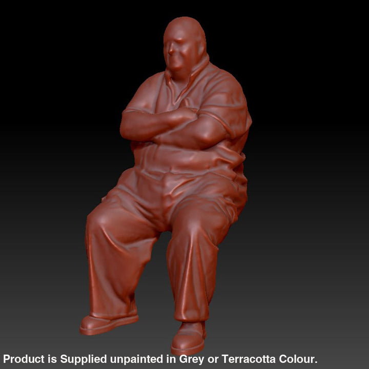DSP248 Older Large Male Sitting Figure