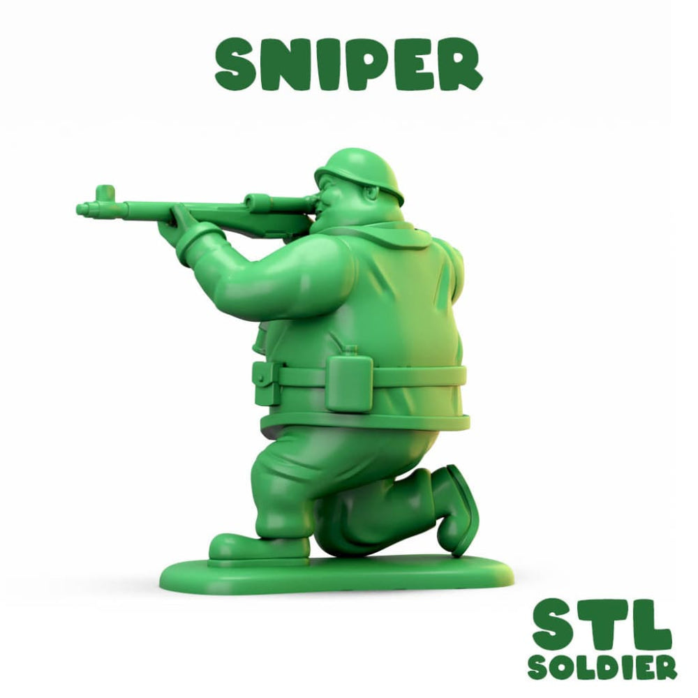 Fat Army - Sniper Figure