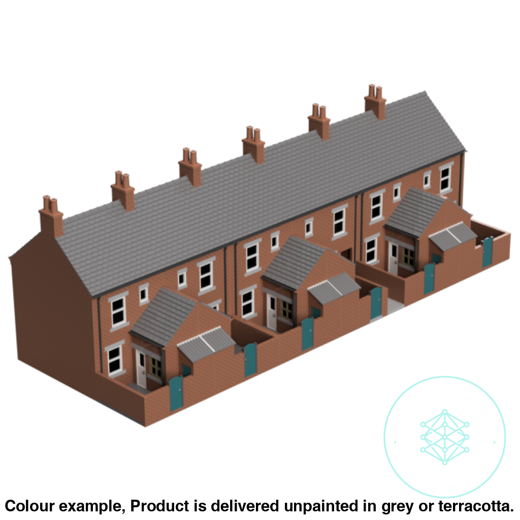Fc004A – 6X Terrace House Pack Oo Scale Building
