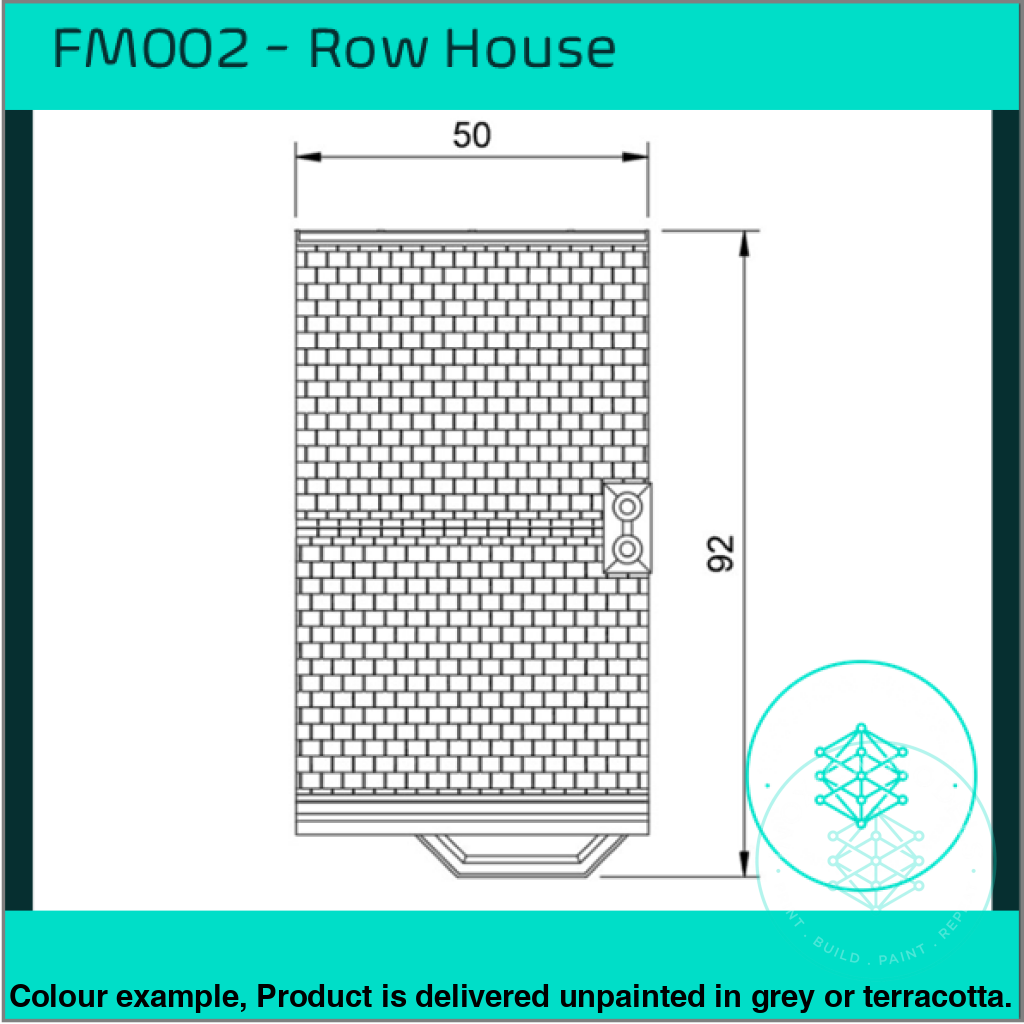 Fm002 – Terraced House Oo/Ho Scale Oo Building