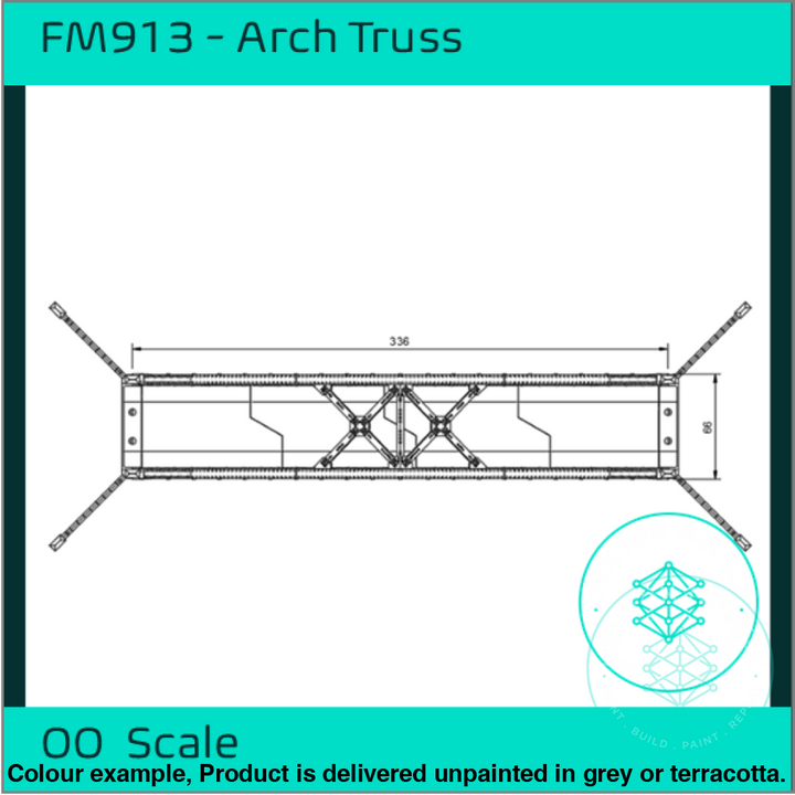Fm913 – Single Track Truss Bridge Oo Scale Building
