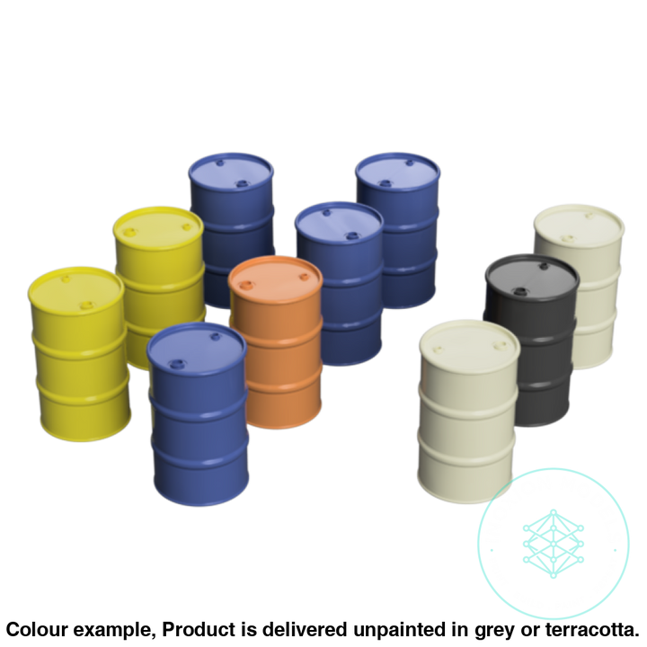 Fo205E – 80 Gallon Oil Drum Oo/Ho Scale Oo Accessory