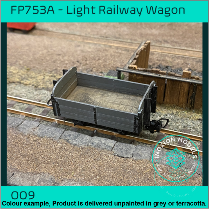 Fpc753A – 4X Light Railway Wagon Pack Oo9 Gauge Oo Scale Rolling Stock