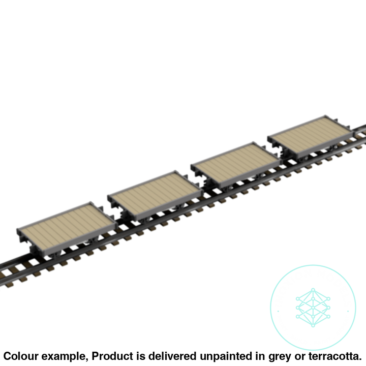 Fpc753C – 4X Light Railway Wagon Pack Oo9 Gauge Oo Scale Rolling Stock