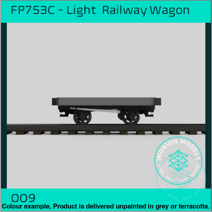 Fpc753C – 4X Light Railway Wagon Pack Oo9 Gauge Oo Scale Rolling Stock