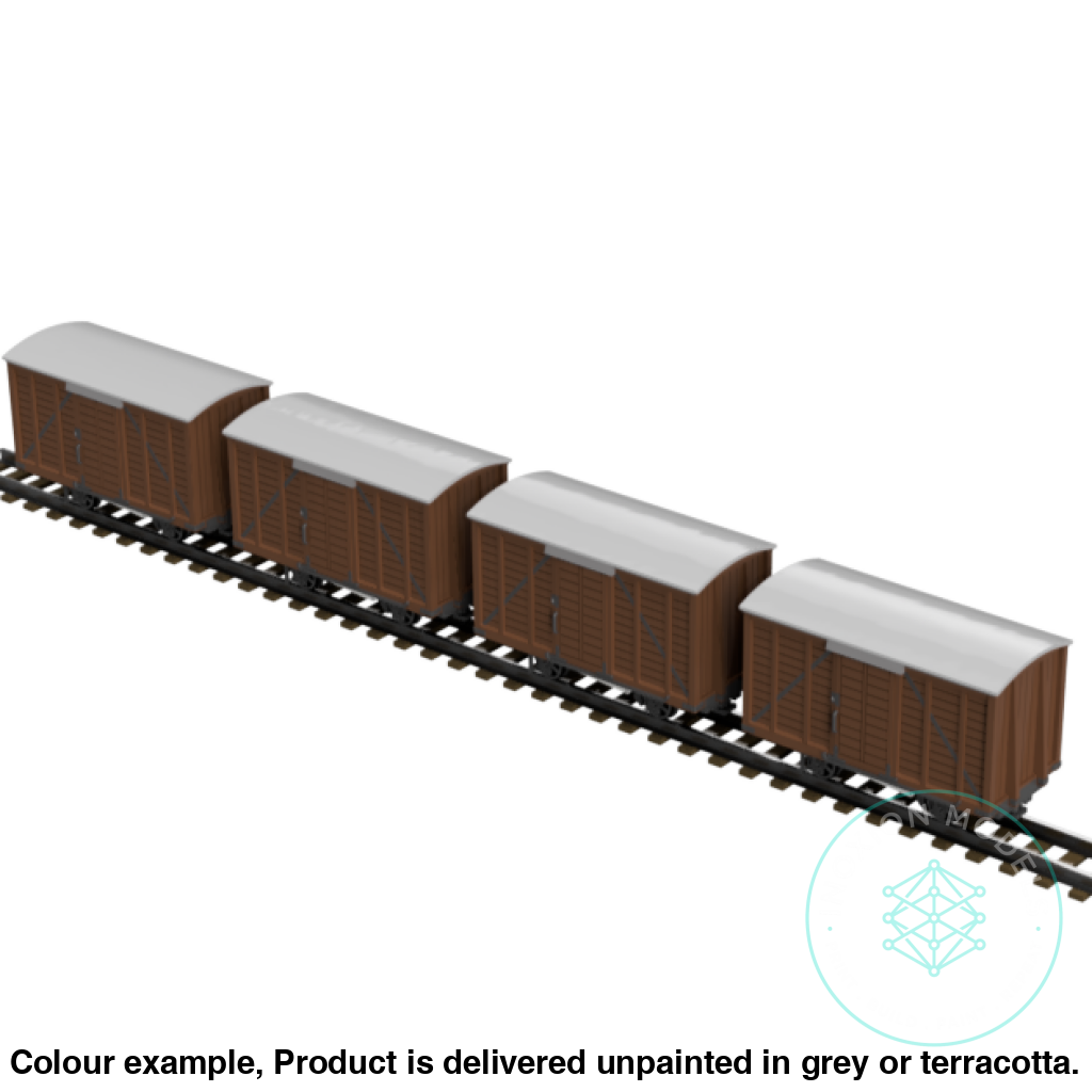 Fpc753F – 4X Light Railway Wagon Pack Oo9 Gauge Oo Scale Rolling Stock