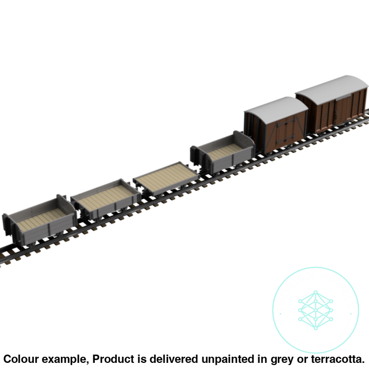 Fpc753G – 6X Light Railway Wagon Pack Oo9 Gauge Oo Scale Rolling Stock