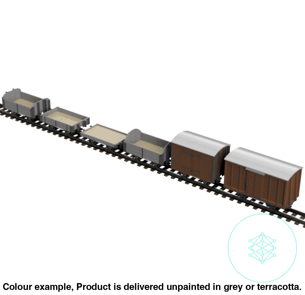 Fpc753G – 6X Light Railway Wagon Pack Oo9 Gauge Oo Scale Rolling Stock