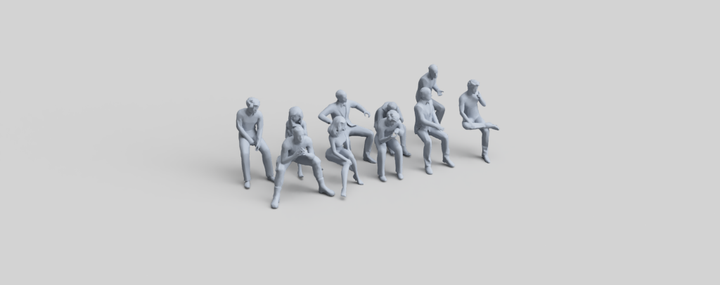 Fr031 Sitting Figure Pack 2