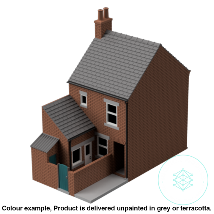Gm008A – Terrace House W Close Tt120/3Mm Scale Tt Building
