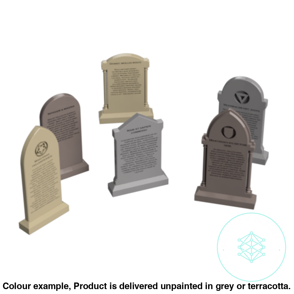 Go307C – Old Grave Stones Tt120/3Mm Scale Tt Accessory