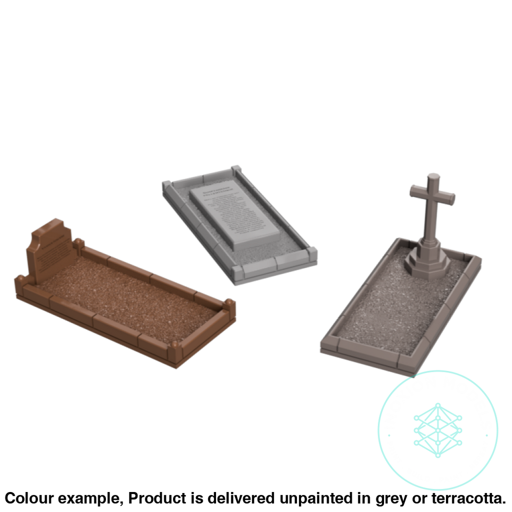 Go307E – Grave Plots Tt120/3Mm Scale Tt Accessory