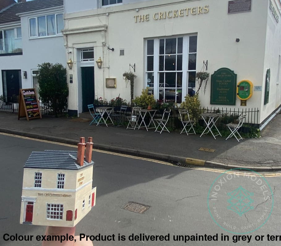 Hm101 – Pub/Hotel N Scale Building
