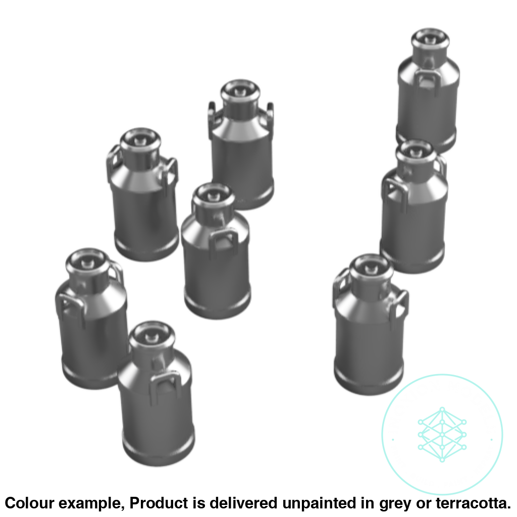 Ho301C – Medium Milk Churns N Scale Accessory