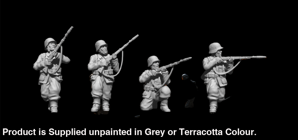 JOD WW2 German Rifle Grenade Team 28mm 1:56 Figure