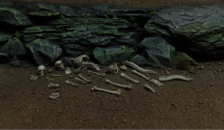 KOB - Basing Bits - Human Skeleton 1:56 Scale Medieval