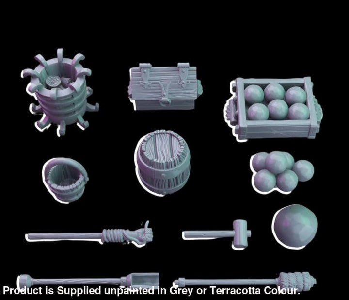 MA018 1:56 28mm Artillery accessories and props Medieval
