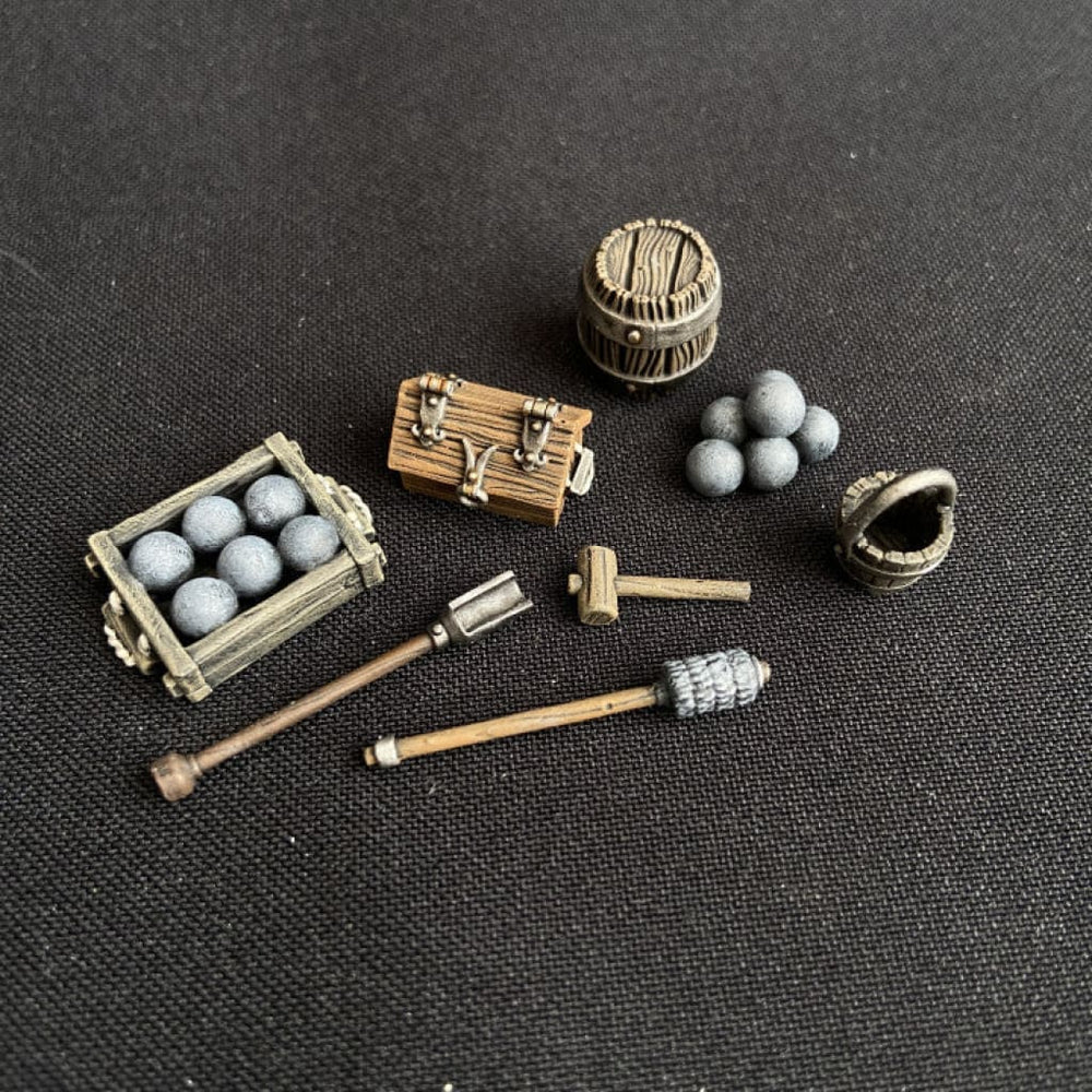 MA018 1:56 28mm Artillery accessories and props Medieval
