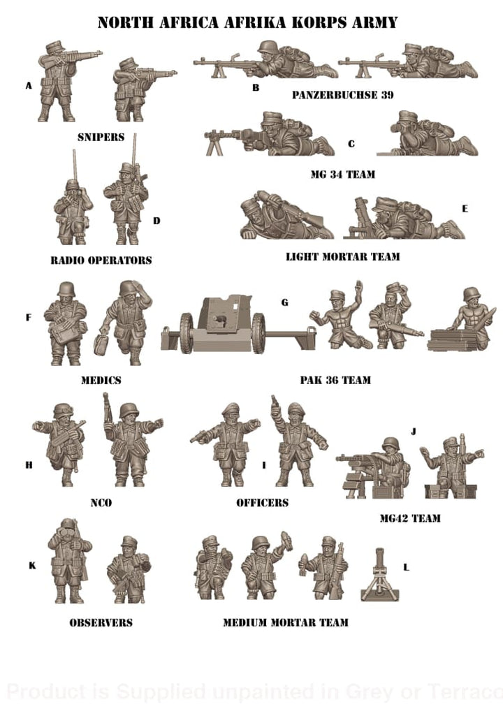 March To Hell Ww2 Africa - Afrika Corps 1 15Mm 1:100 / A Figure