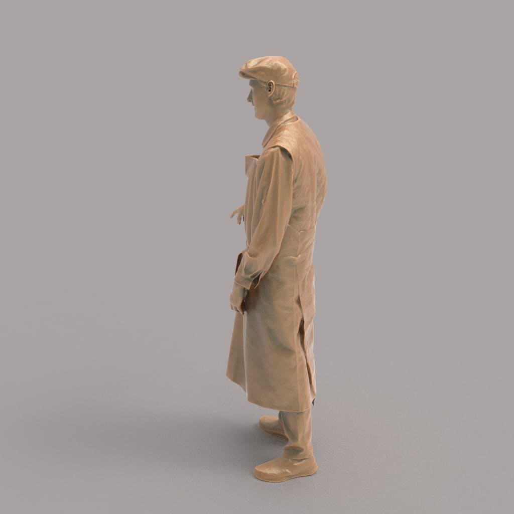 MM1038 Male Shop Keeper With Hand Out Figure